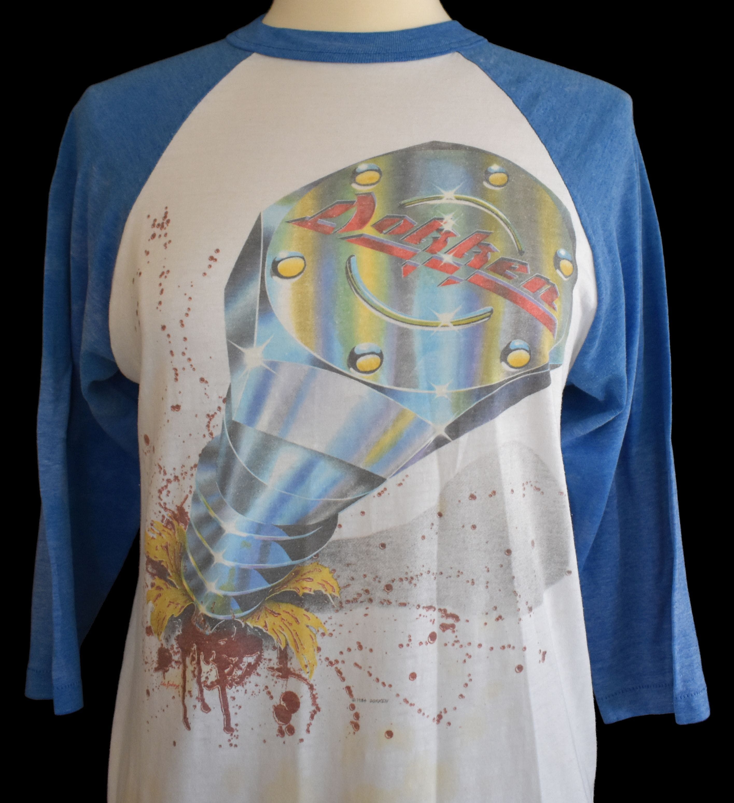 Vintage 80's Dokken World Tour Music Raglan Tee by Metal | Shop