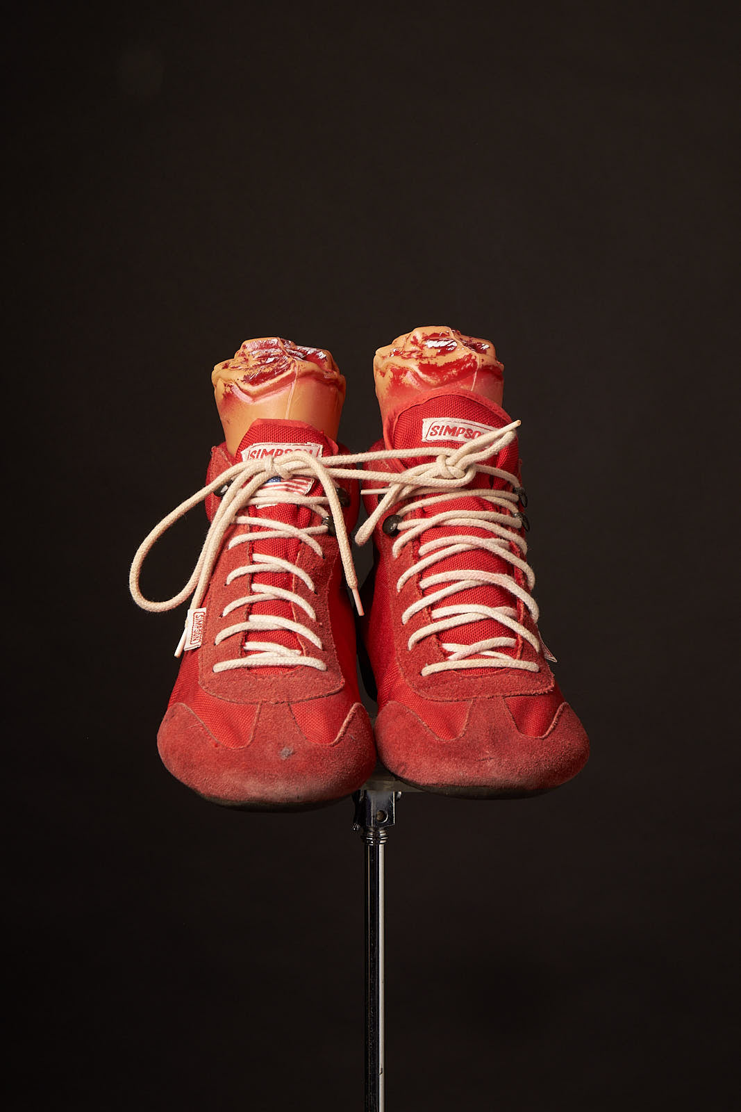 80s Vintage Red Simpson Racing Shoes Sneakers by Simpson  display picture 1