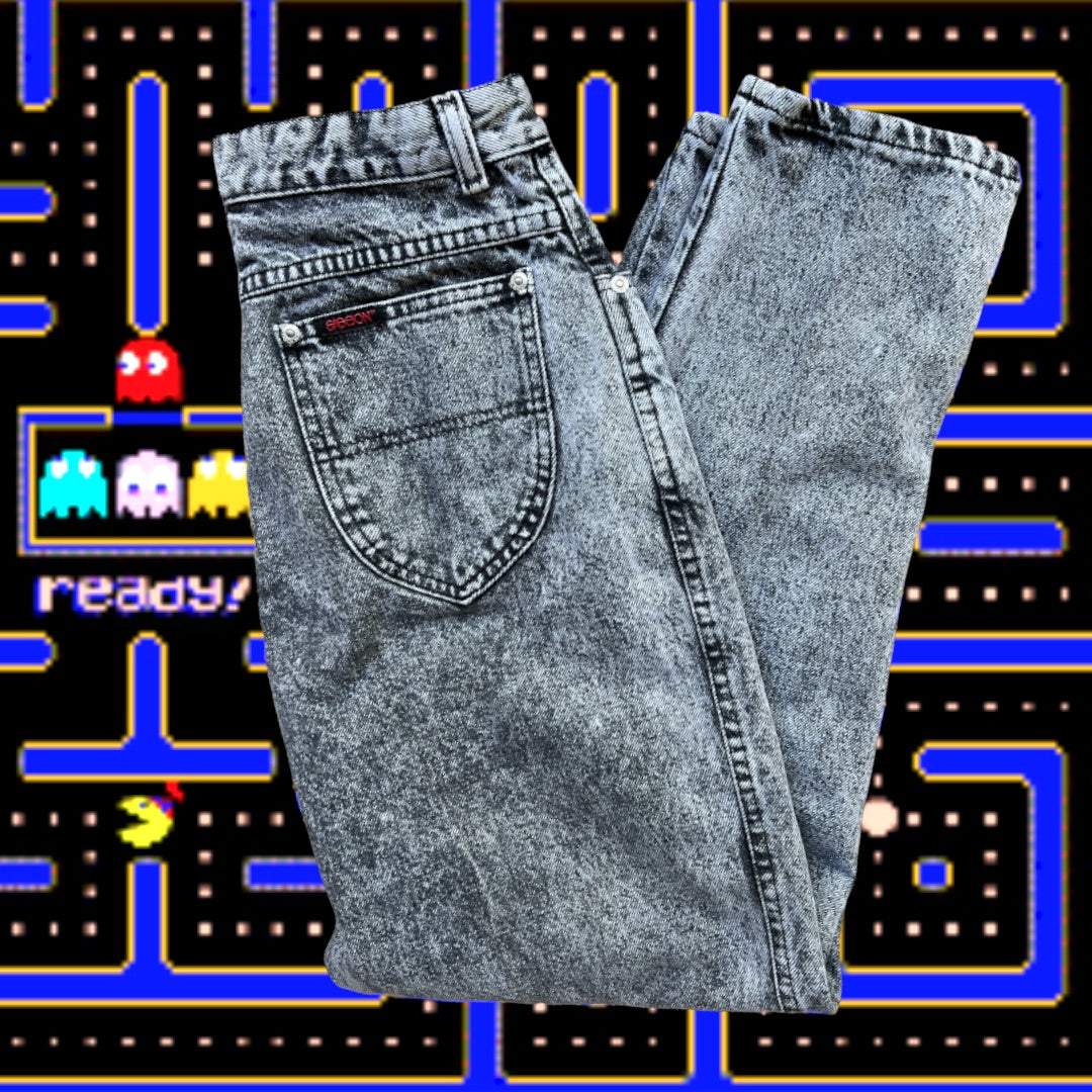 80s Vintage Acid Wash Jeans By Lee