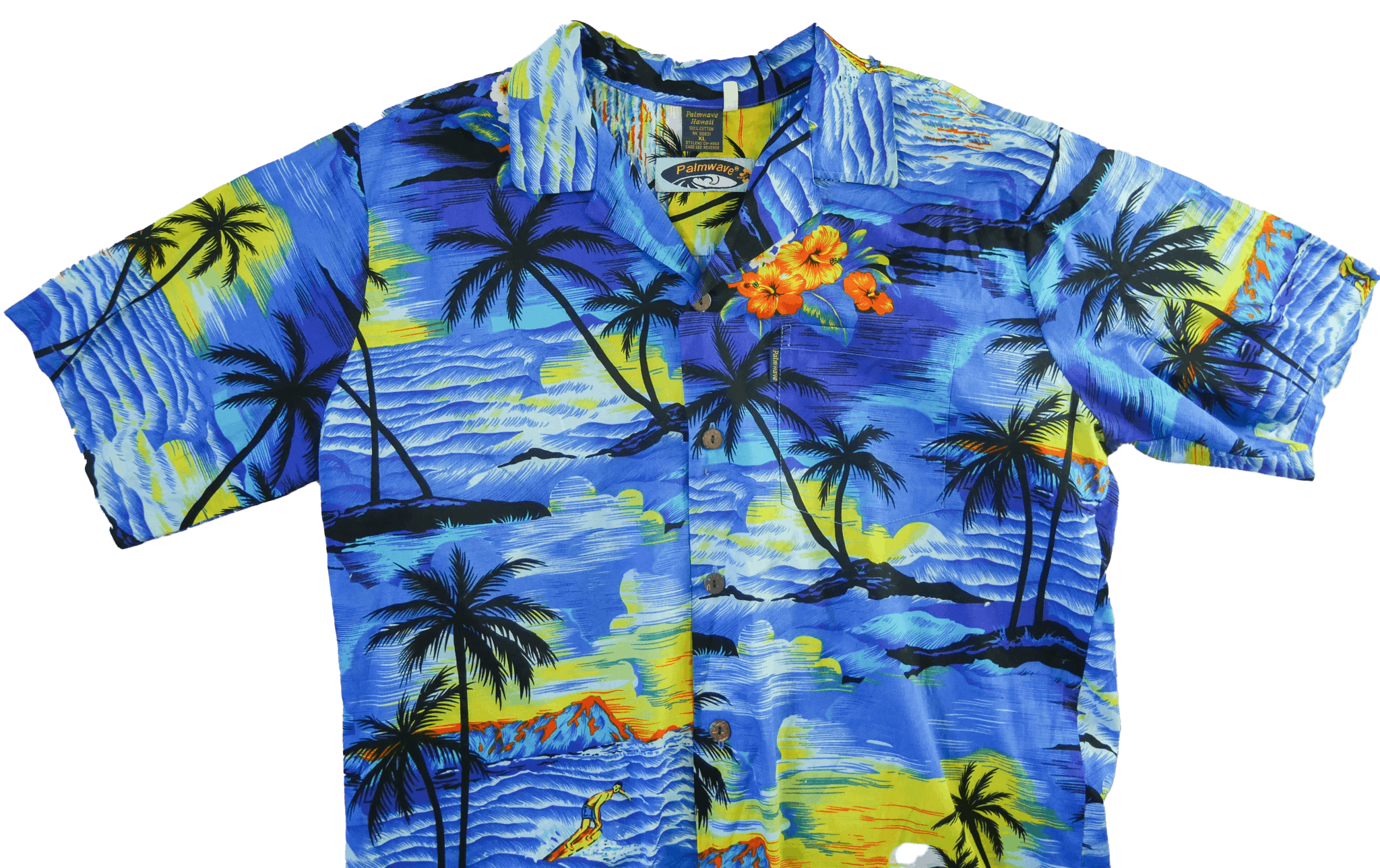 Women's Hawaiian Shirt PALMWAVE HAWAII Aloha Shirt 