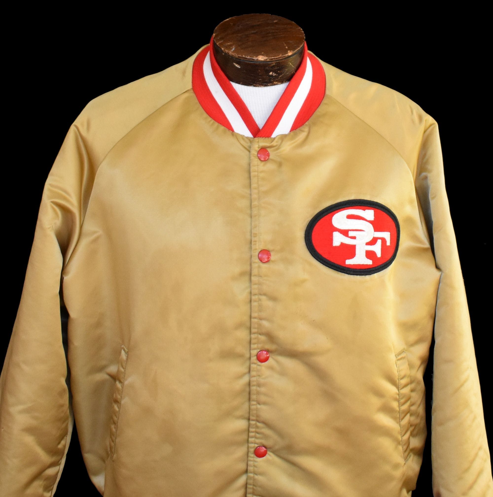 San Francisco 49ers Vintage 80’s Rare Stahl-Urban Men’s Small Satin (Nylon)  Jacket. No Scratches On Buttons. No Stains. Small Hole In Arm Pit. $150.00