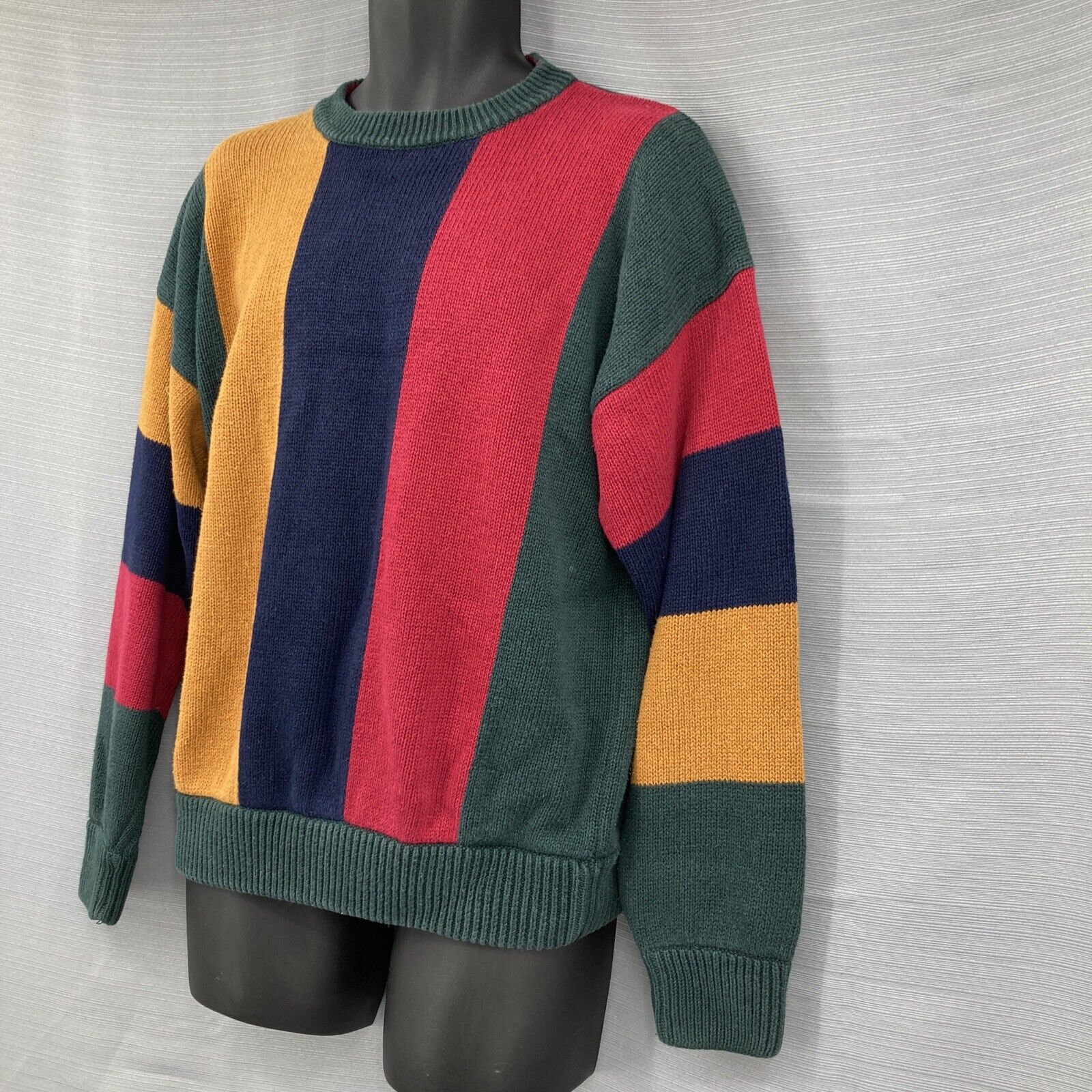 Lostboysvintage Vintage 90s American Eagle Outfitters Red Knit Sweater / Vintage 90s Crewneck / Pattern Knit / Fall & Winterwear / Pullover Sweatshirt