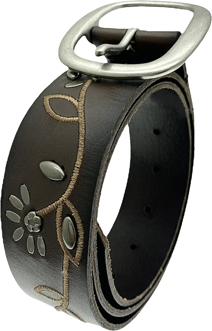 Fossil genuine outlet leather belt