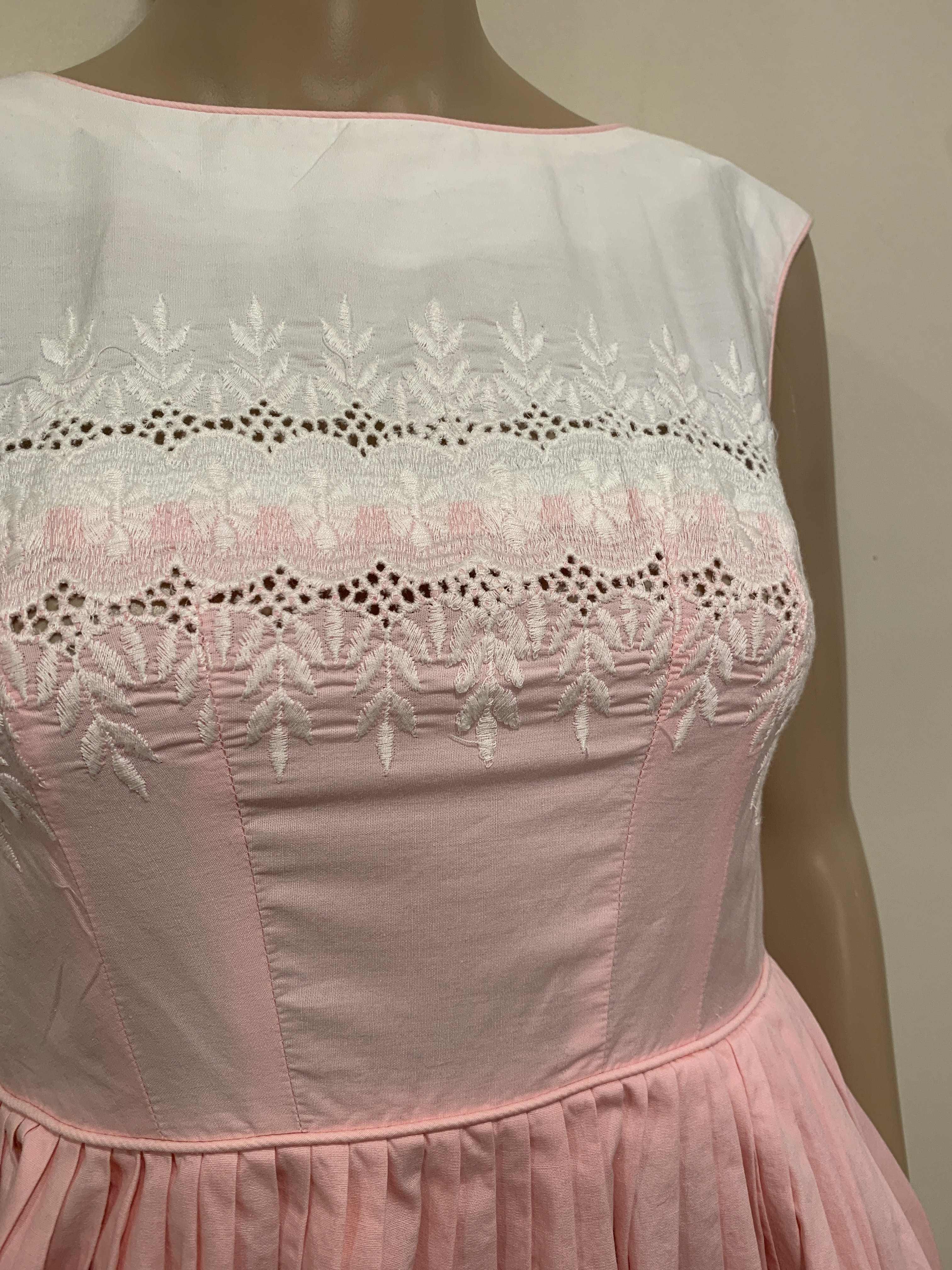 Vintage 50’s Baby Pink Sun Dress Shop THRILLING