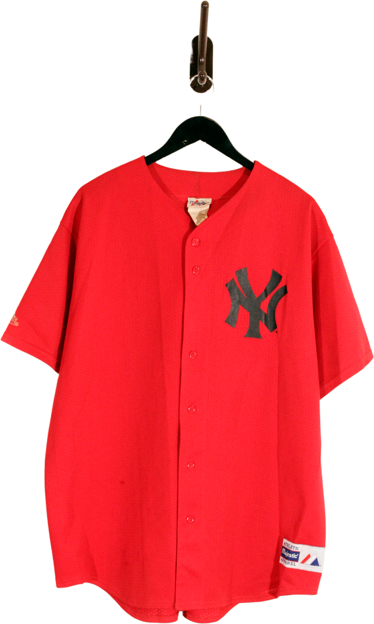 VINTAGE NEW YORK YANKEES RED MAJESTIC JERSEY - Primetime