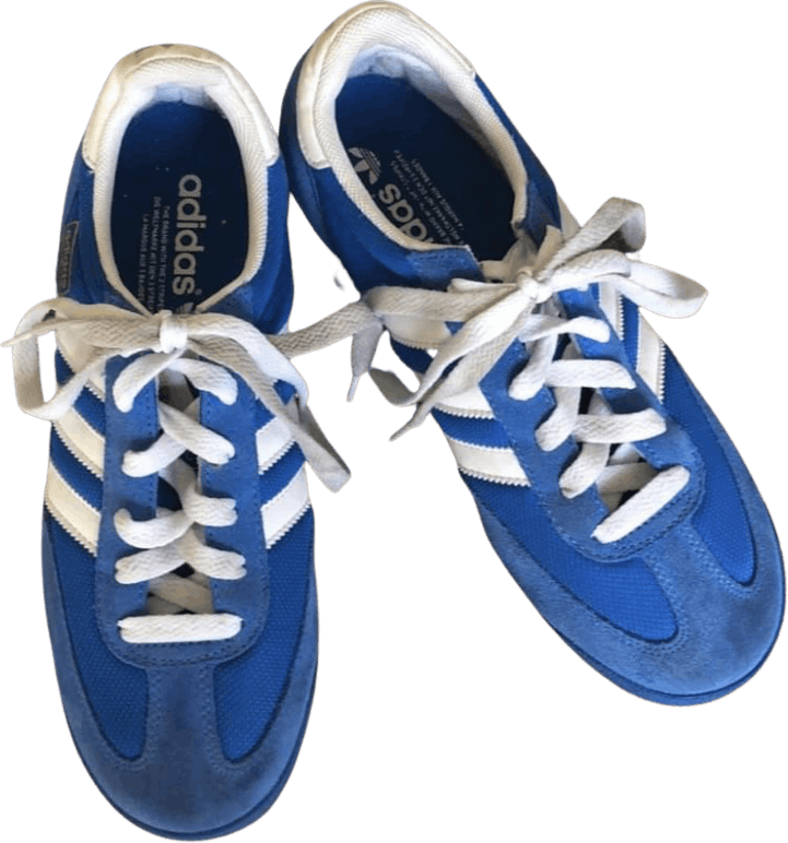 Vintage 70's Blue Suede Sneakers Adidas | Shop THRILLING