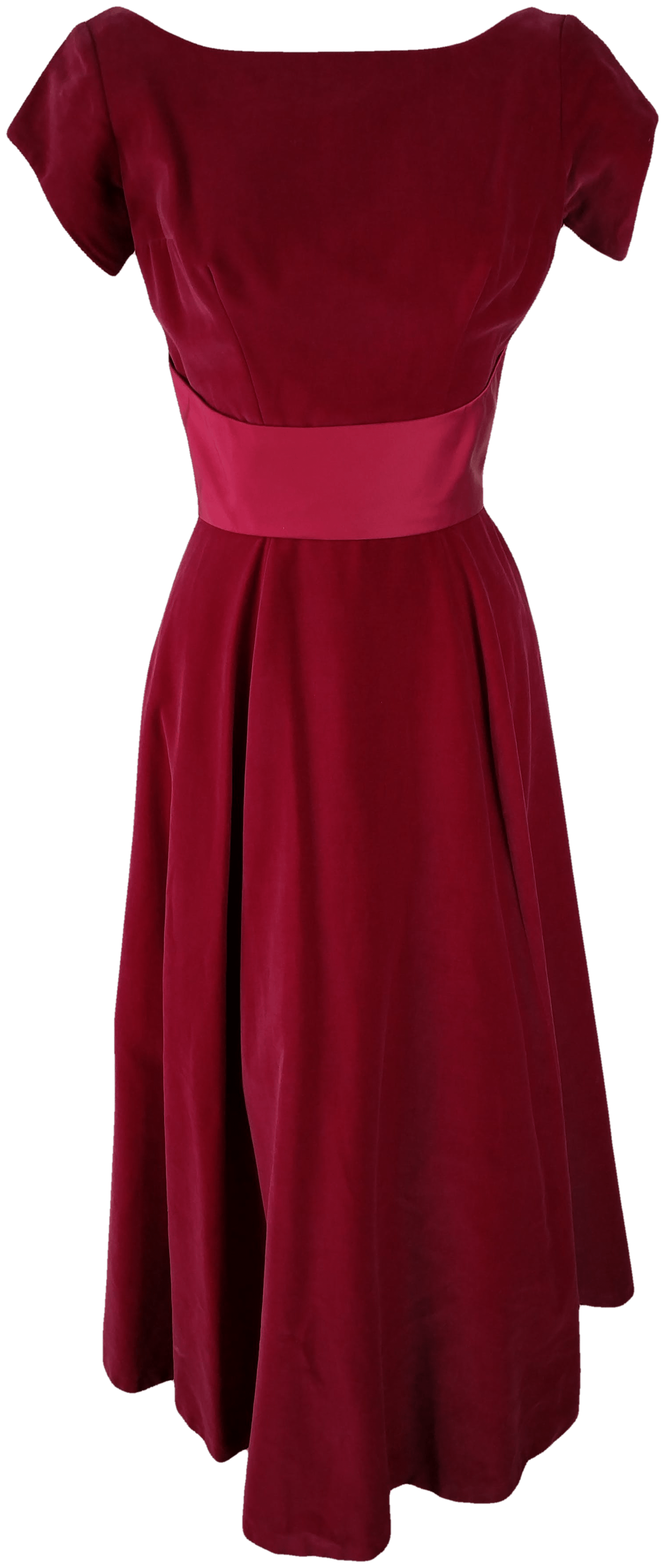 Vintage Red Velvet Dress with Bow Shop THRILLING