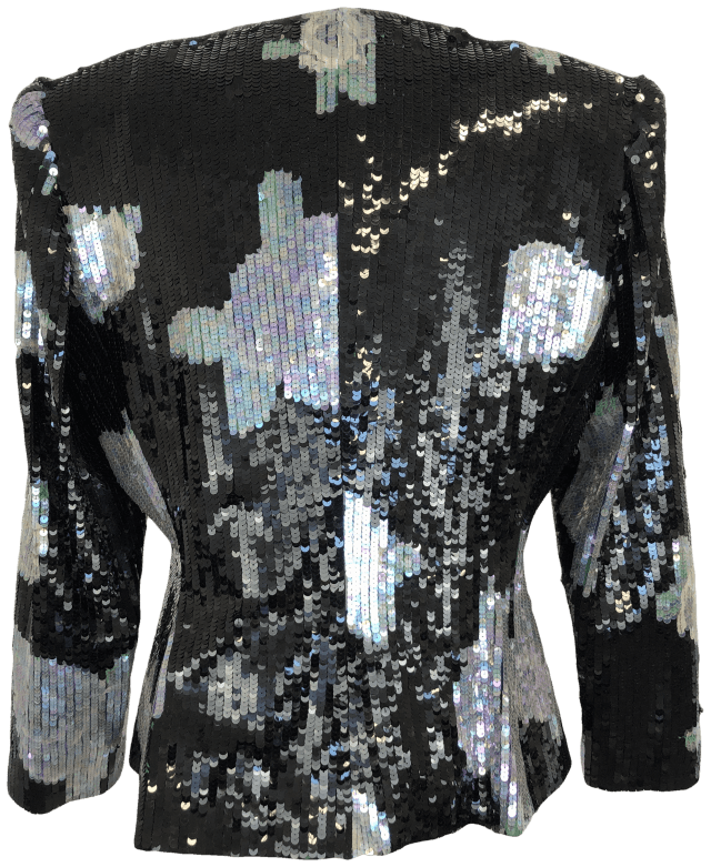 Vintage 80's Sequin Tank Top and Jacket Set by Nolan Miller Shop THRILLING