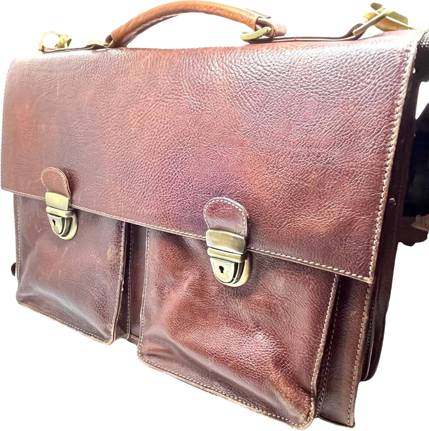 Predator Buffalo Leather Briefcase Satchel Messenger Office Bag (Antique  Brown) – Rustic Town