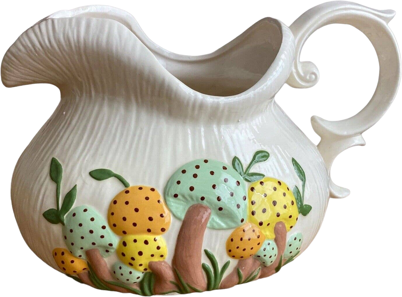 Vintage Arnel's Pottery Mushroom Creamer Pitcher or Vase from the