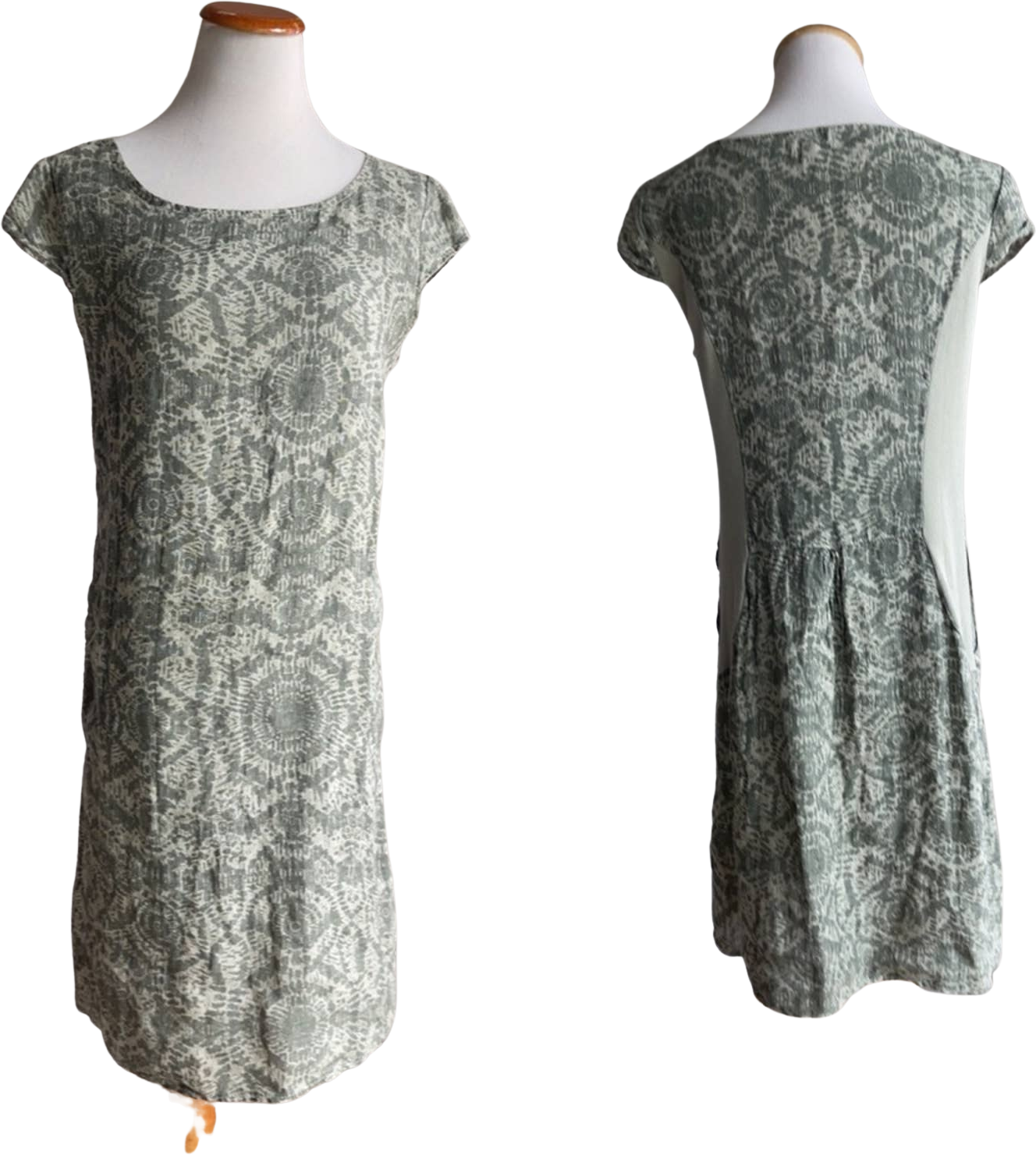 Vintage Lina Tomei Linen Printed Mini Dress Loungewear Travel Green Medium Mad | Shop THRILLING Vintage Lina Tomei Linen Printed Mini Dress Loungewear Travel Green Medium Mad | Shop THRILLING
