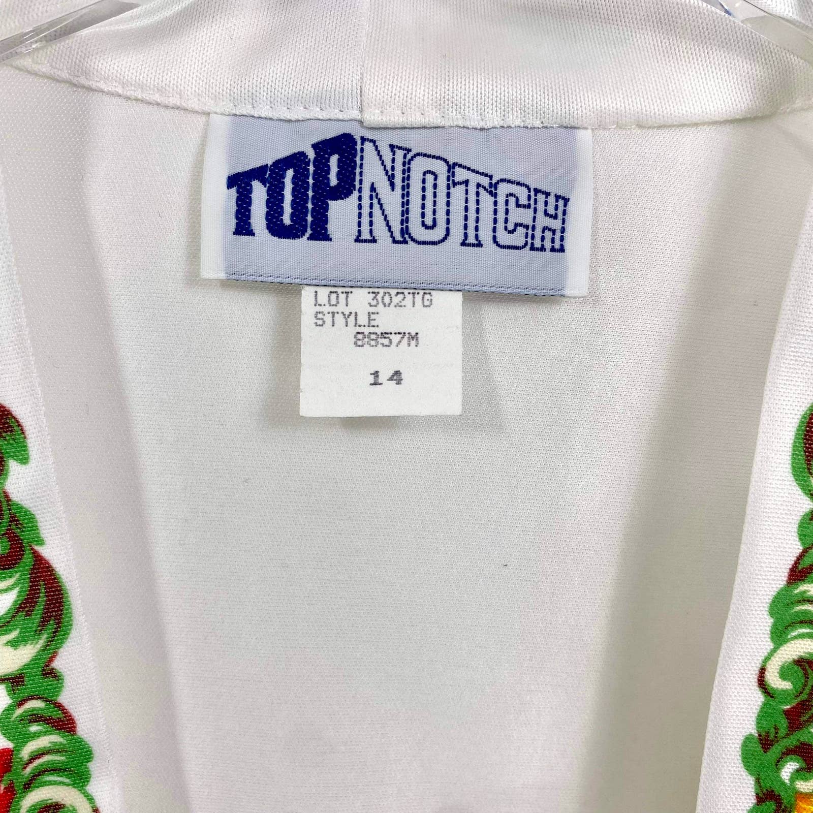 90s Vintage White Floral Shirt Jacket Blouse by Top Notch Shop THRILLING