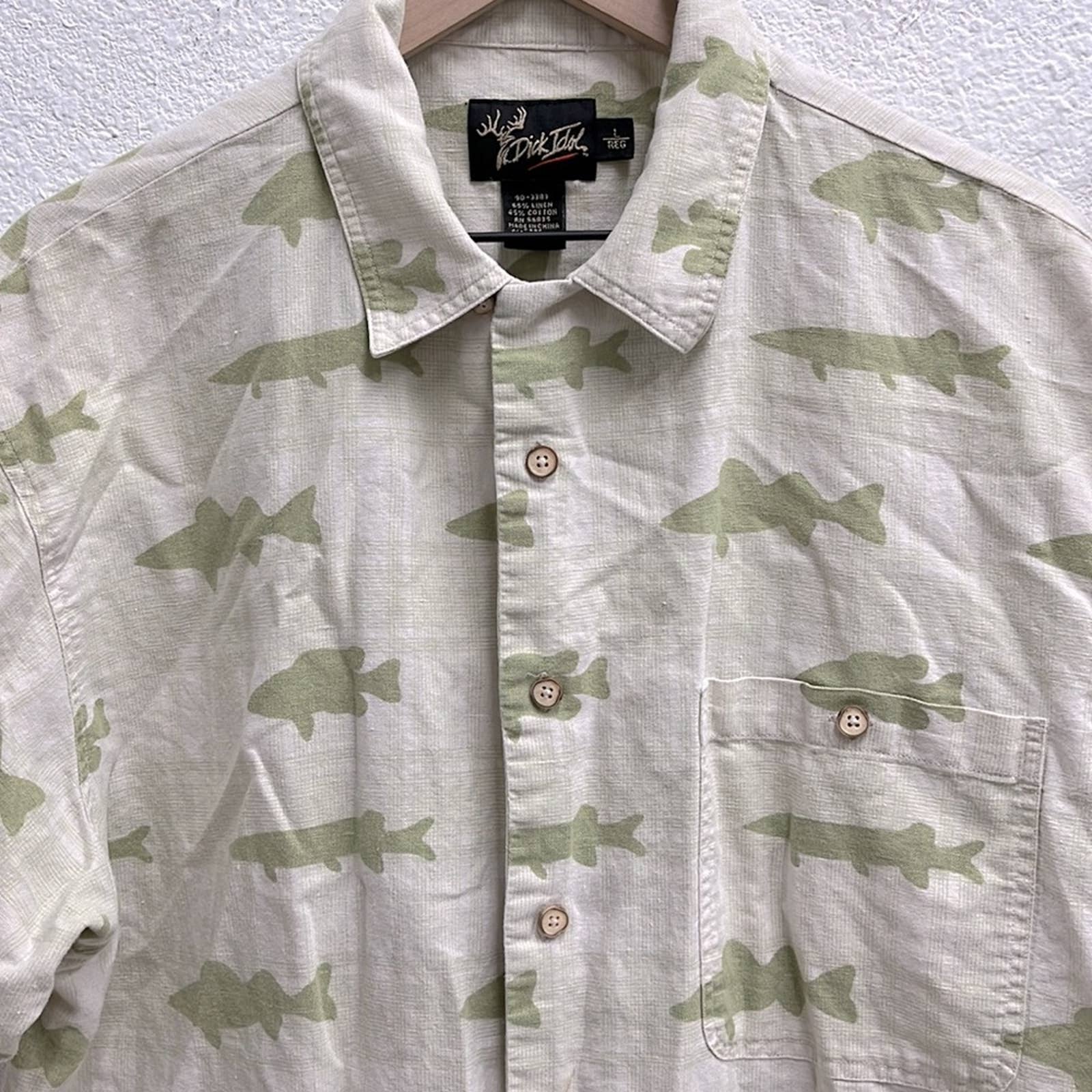 Vintage 90s Fishing Shirt Short Sleeve Hunt Outdoor Men by Cabela's