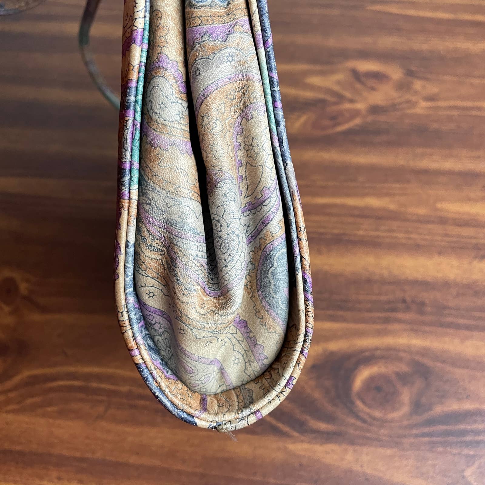 Yellow Paisley Pattern Print Crossbody Bags