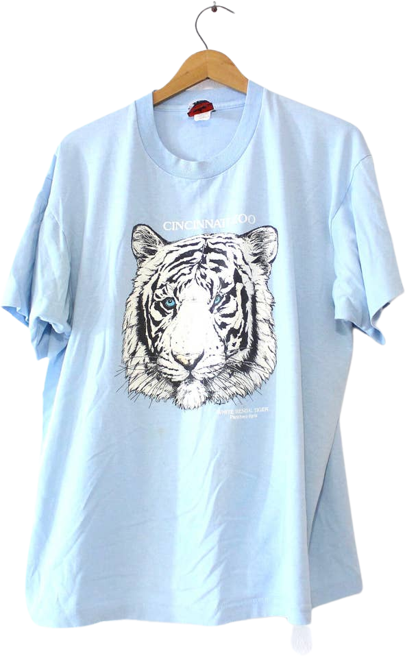 Fruit of The Loom Tiger, Bengal Tiger | T-shirts | Bengal Tiger White