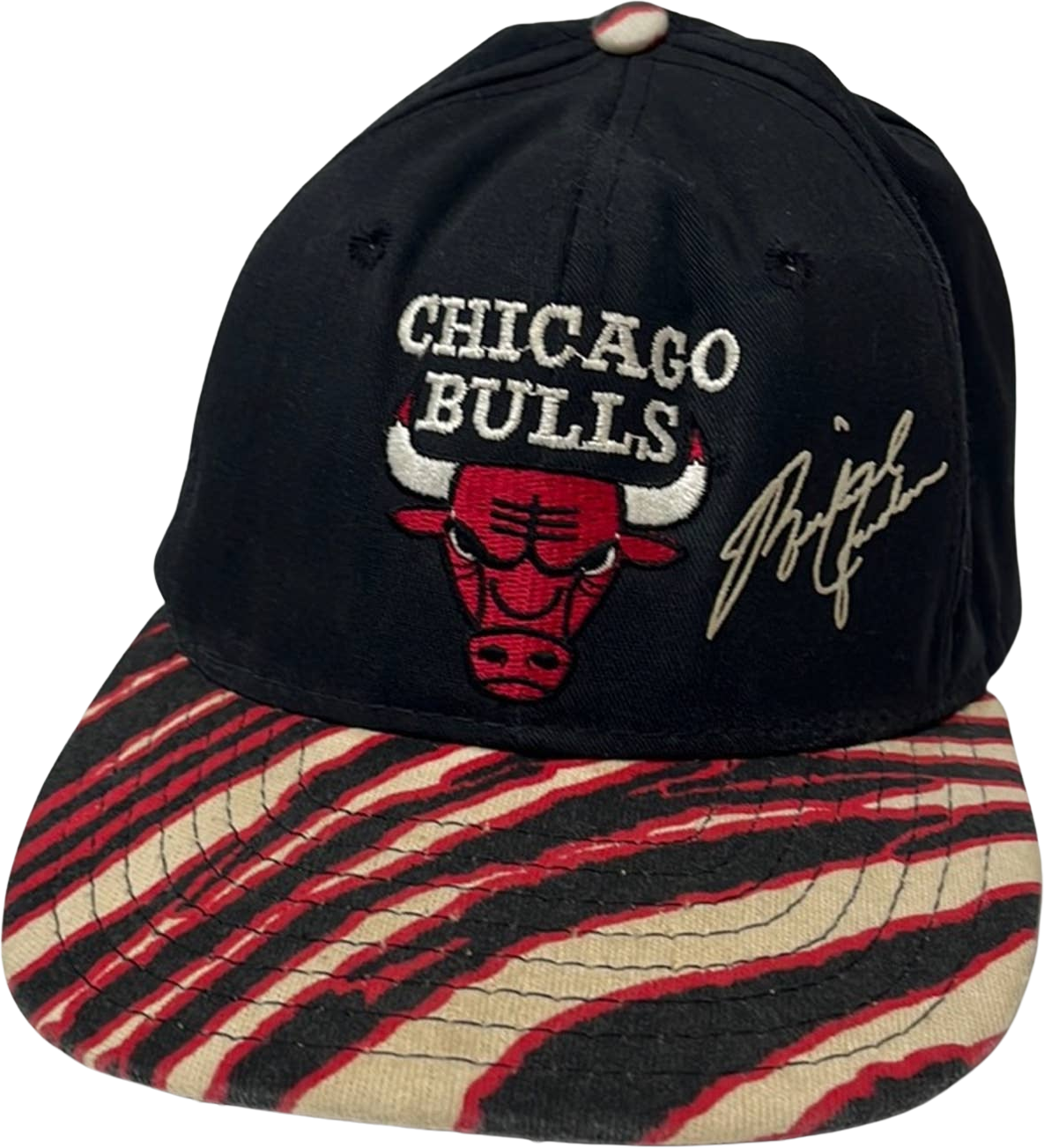 New RARE Vintage 1994 NBA Chicago Bulls Champion Snapback Wool Hat,  Black/Red