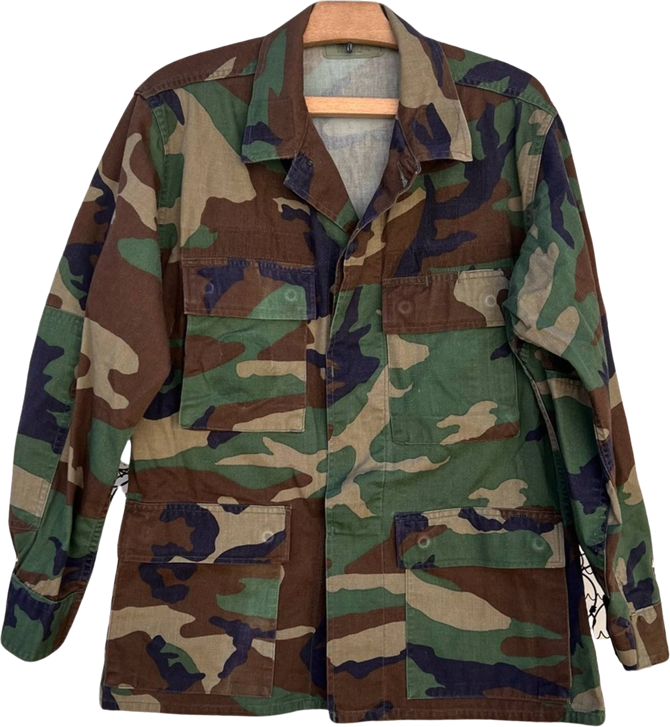 Vintage 80s 90s US Army Camo BDU high quality 4-Pocket Jacket coat