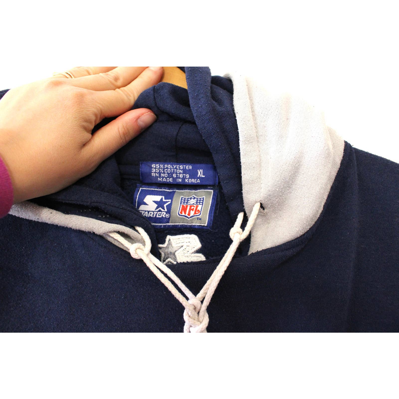 Vintage Dallas Cowboys Football Hooded Sweatshirt Starter by Starter