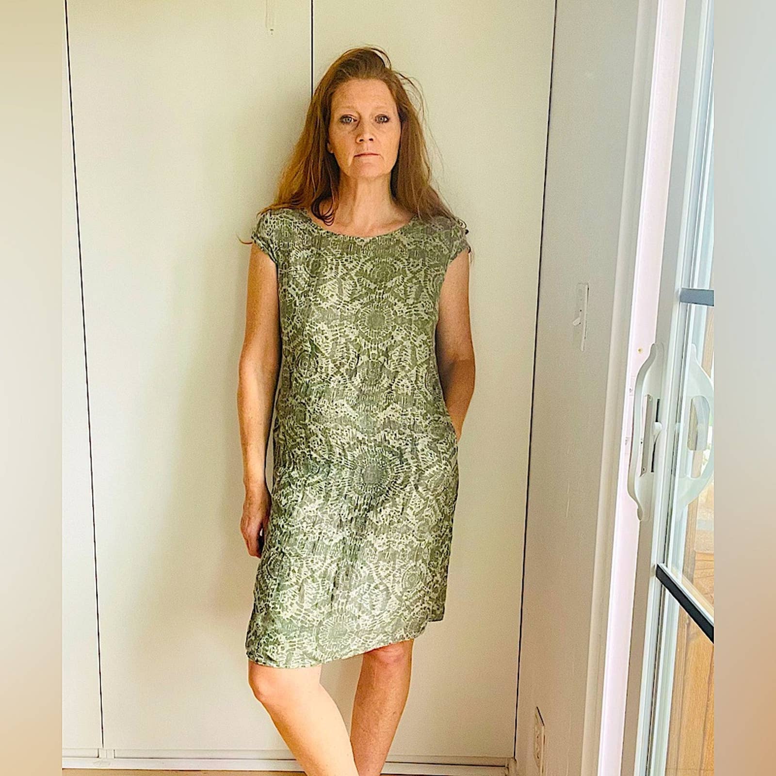 Vintage Lina Tomei Linen Printed Mini Dress Loungewear Travel Green Medium Mad | Shop THRILLING Vintage Lina Tomei Linen Printed Mini Dress Loungewear Travel Green Medium Mad | Shop THRILLING