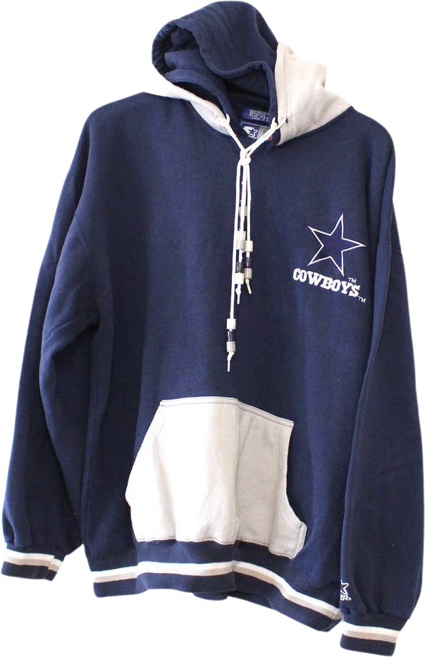 Vintage Dallas Cowboys Football Hooded Sweatshirt Starter by