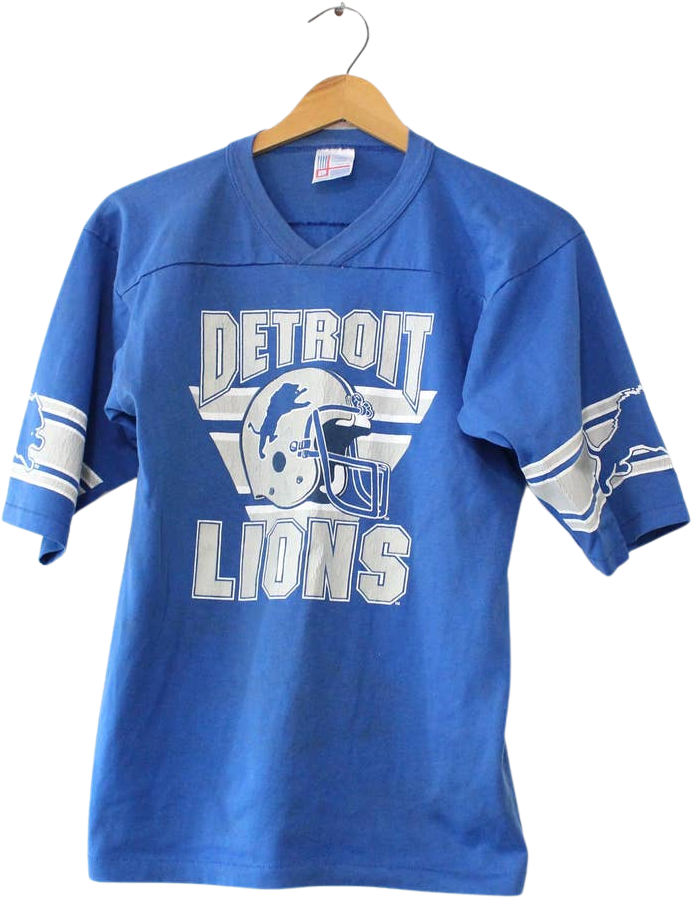 Vintage detroit lions sales jersey