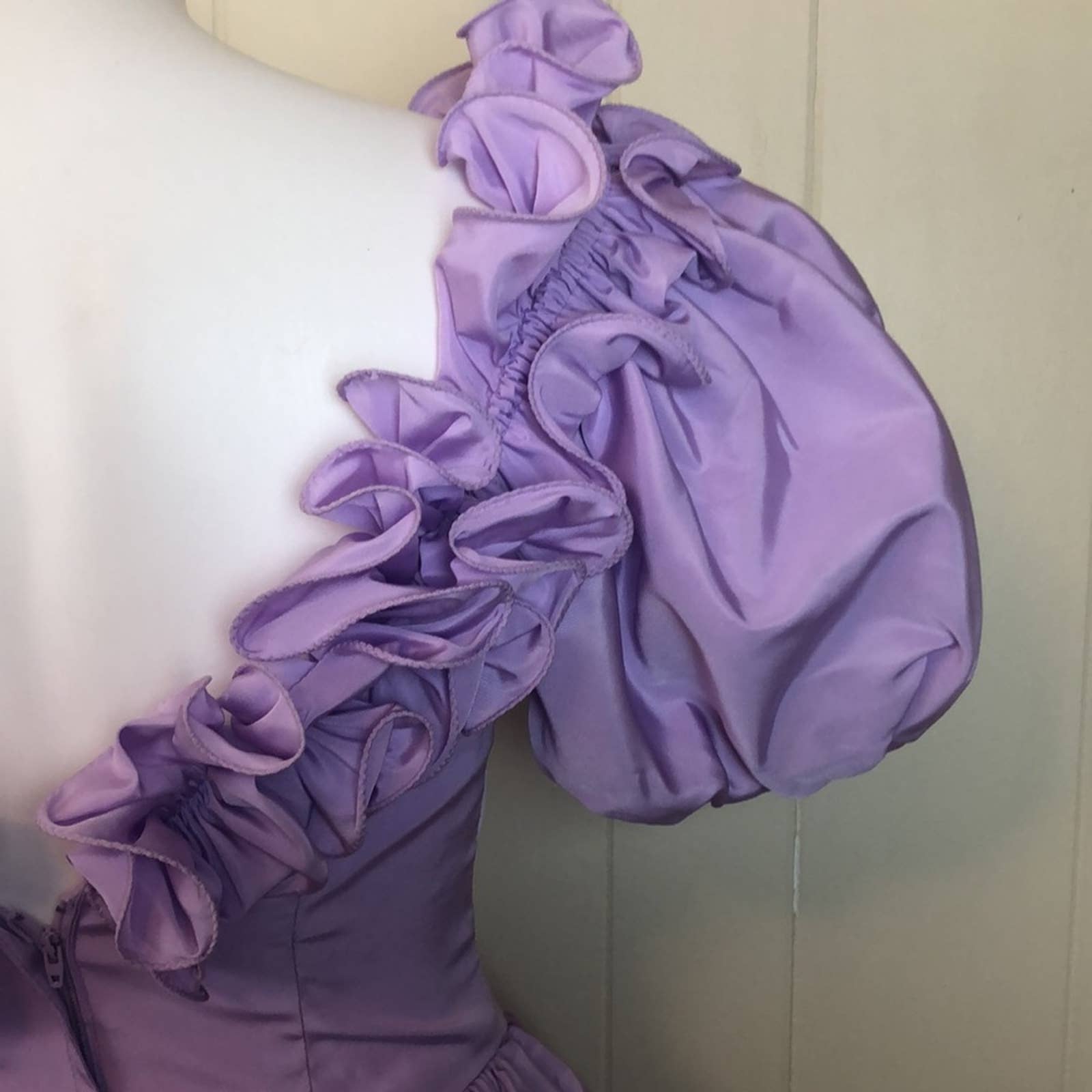 80s purple bridesmaid dress purple vintage prom dress 80s Dave & Johnny Sequinned Dress/ Vintage Purple Prom Dress with Stat Fashion and Fables