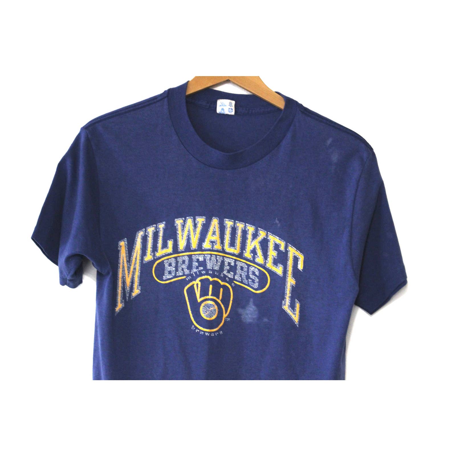 Vintage Milwaukee Brewers Baseball MLB T Shirt Small 