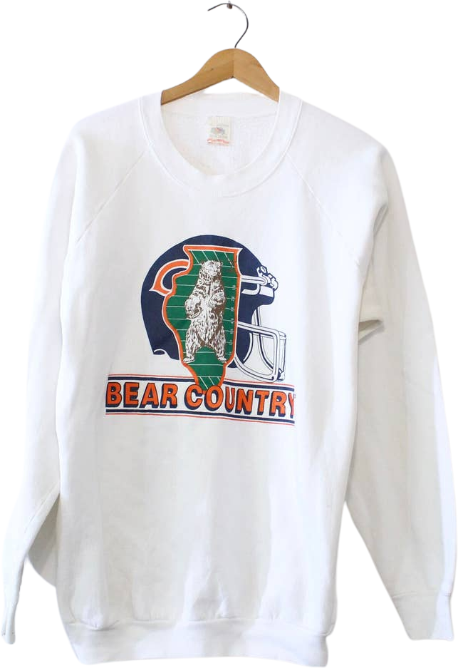 Vintage Chicago Bears NFL Sports Fruit Of The Loom Sweatshirt