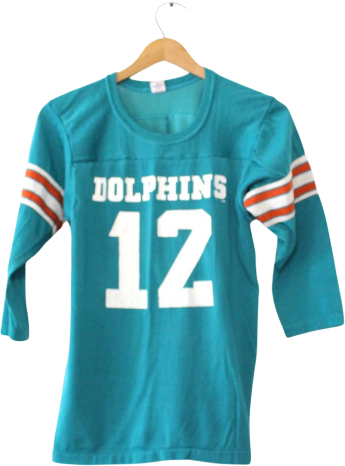 Vintage Kids Miami Florida Dolphins Football Jersey T-Shirt Large by R
