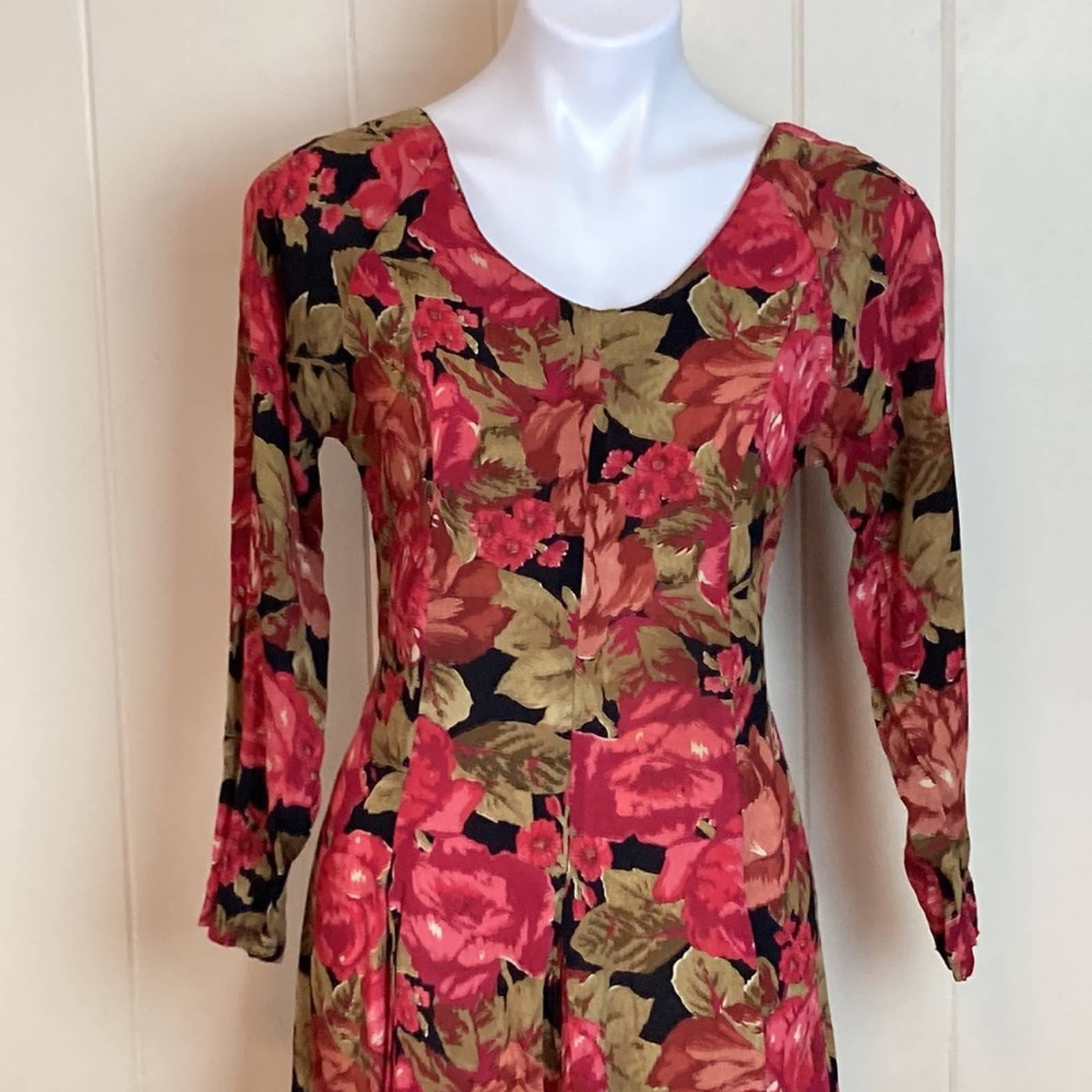 90’s Petite Floral Layered Grunge Dress