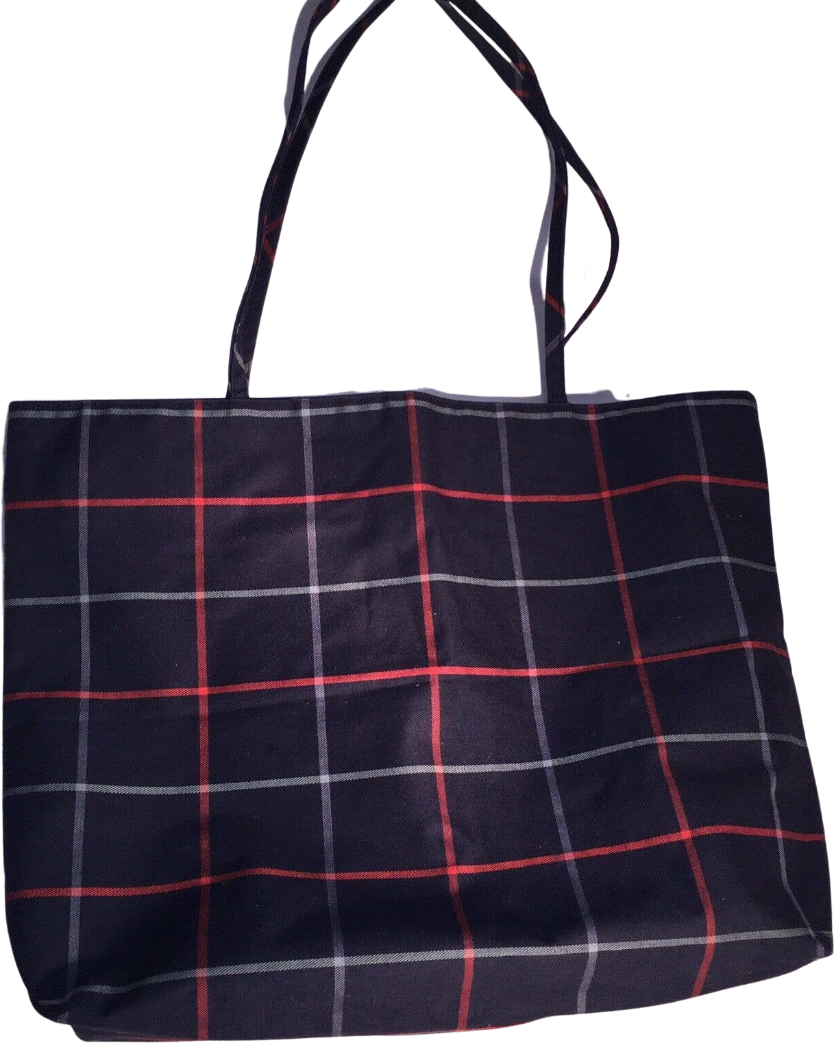 Burberry plaid tote online bag