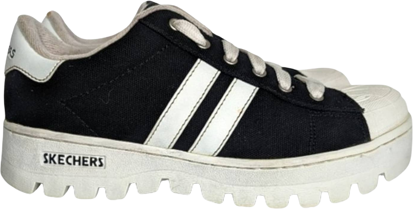 Persoon belast met sportgame Billy Goat betreuren Vintage 90s Sketchers Platform Sneakers Old Logo Lug Sole Cap Toe by S |  Shop THRILLING