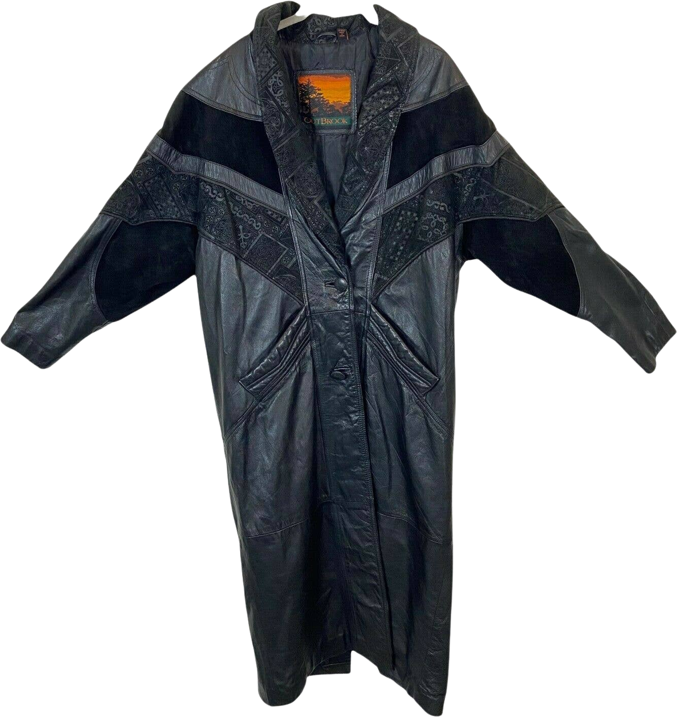 Outbrook leather coat clearance