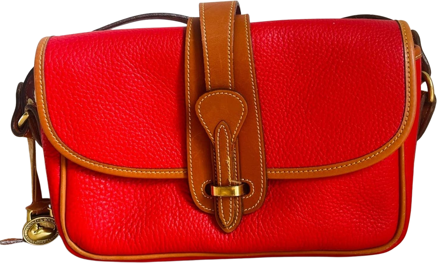 Vintage Dooney Bourke Denim Red Handbag -  Finland