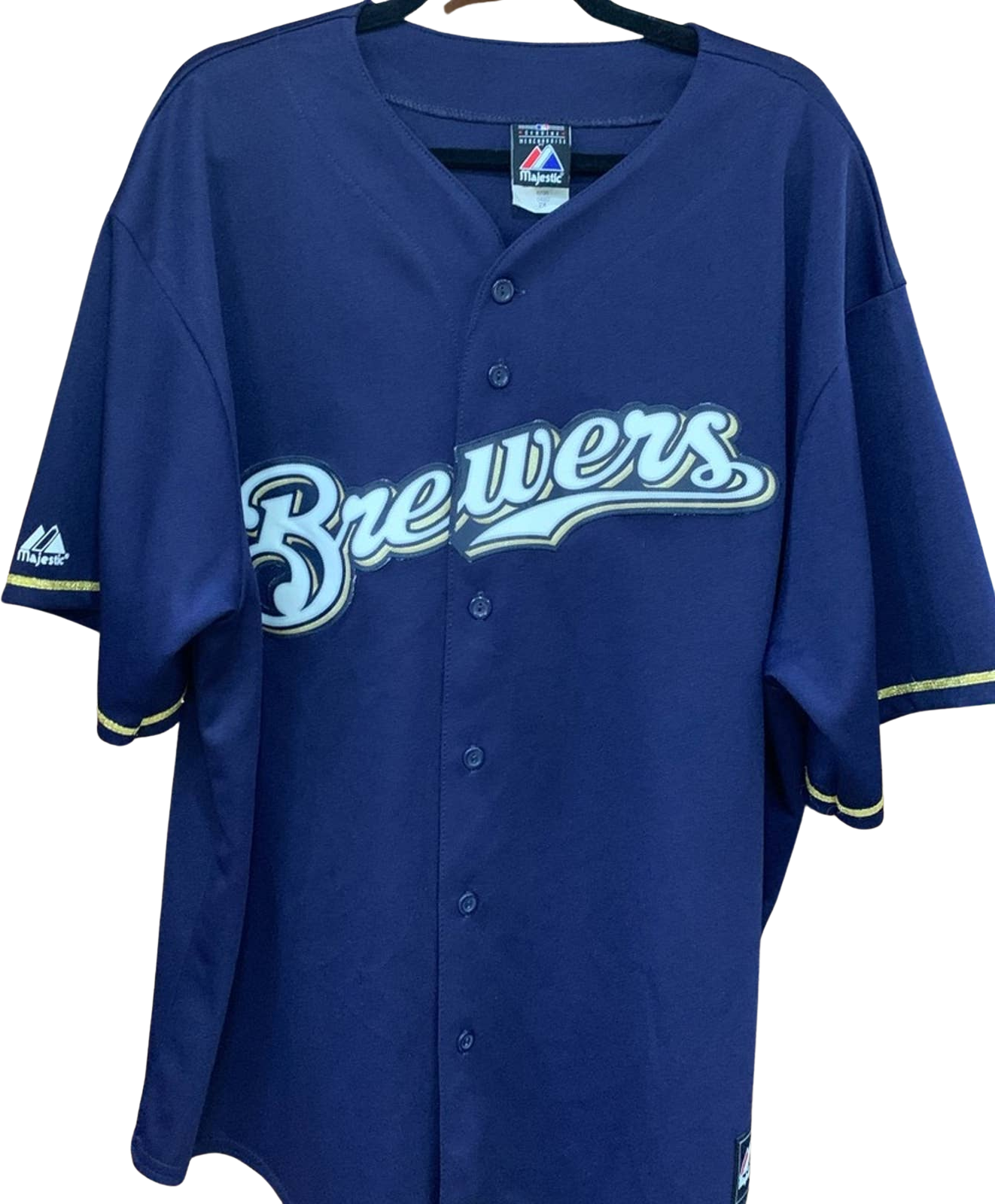 Vintage Milwaukee Brewers Jersey Majestic Made Usa Size Small 