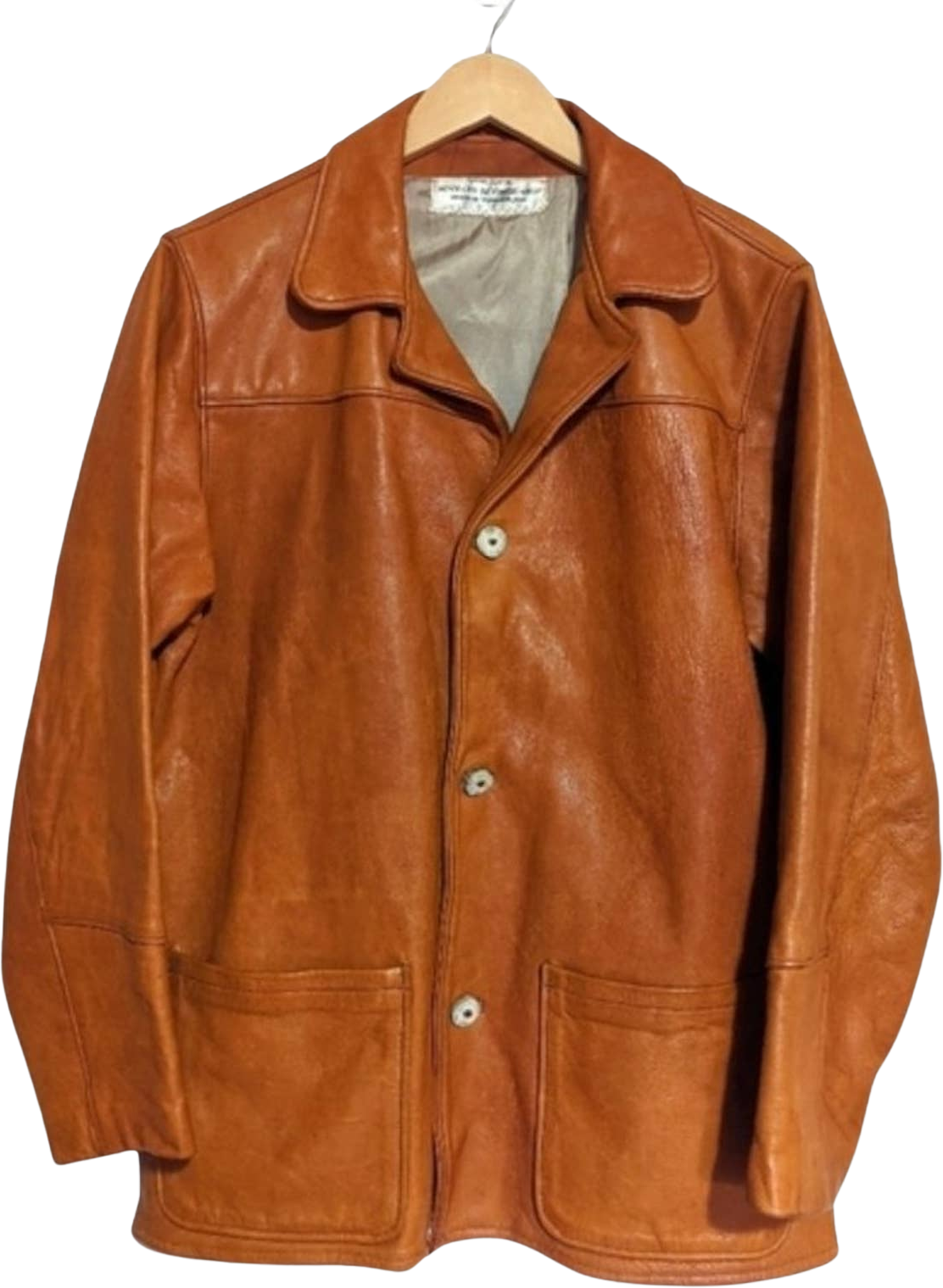 Vintage 60s Custom Hunters Buckskin Leather Jacket Hinman's Leather Sh