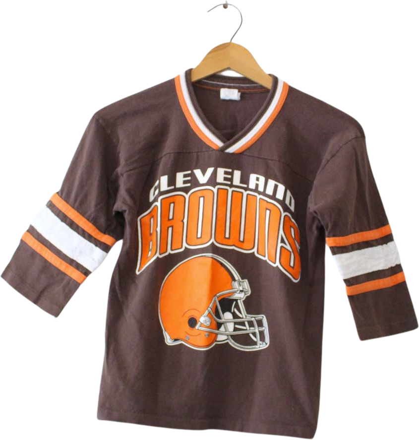 Vintage Kids Cleveland Browns Football T-Shirt Medium by GTS