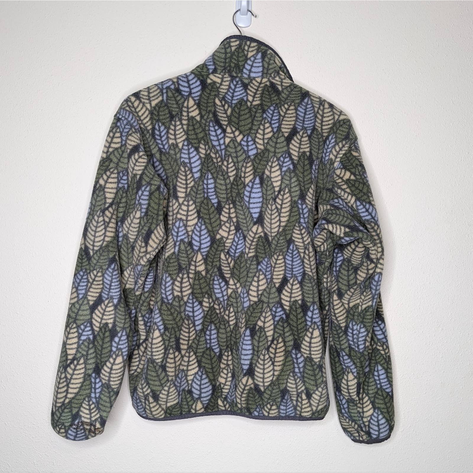 Vintage Patagonia Leaf Print Synchilla Snap-T Fleece deals M