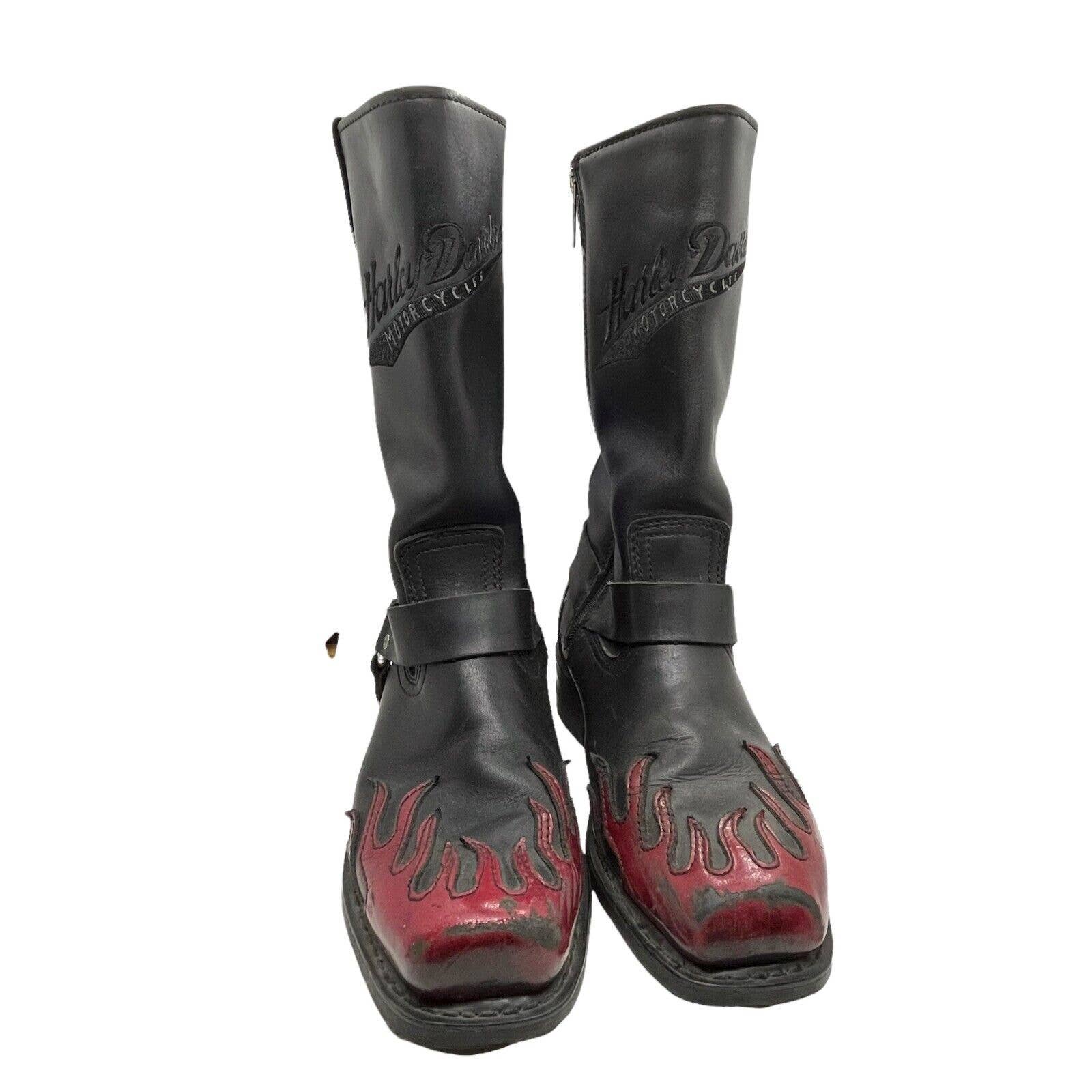 Harley sales flame boots