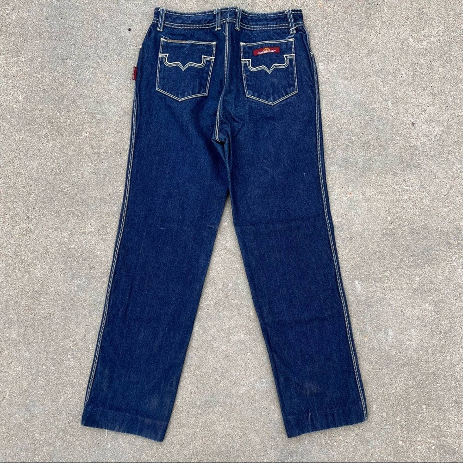 Vintage 80s Dark Wash Straight Leg Jeans by Jordache