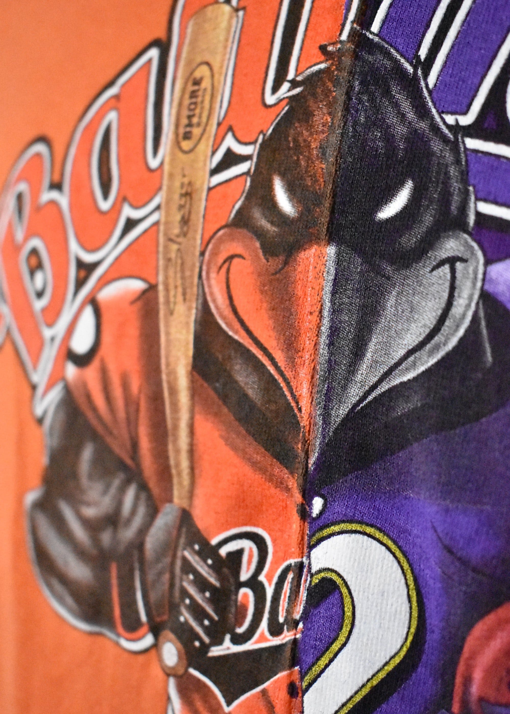 Vintage Two Tone Baltimore Orioles and Ravens T-Shirt | Shop THRILLING