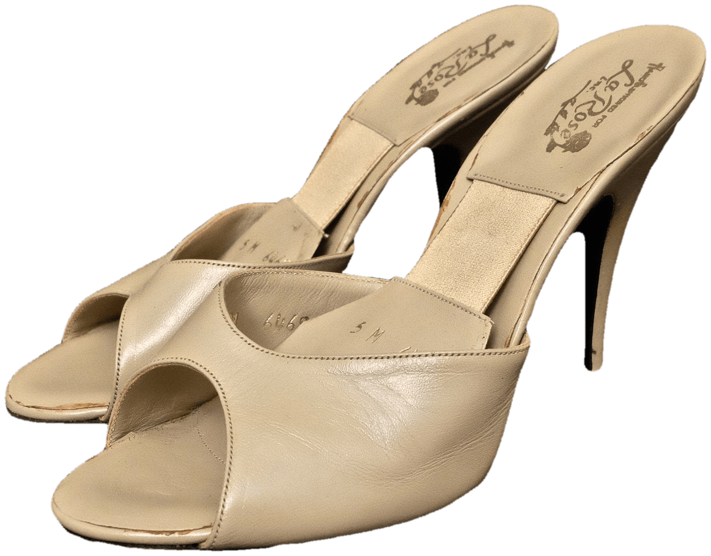 Vintage 50's LaRose Gray Springolators Heels Shop THRILLING