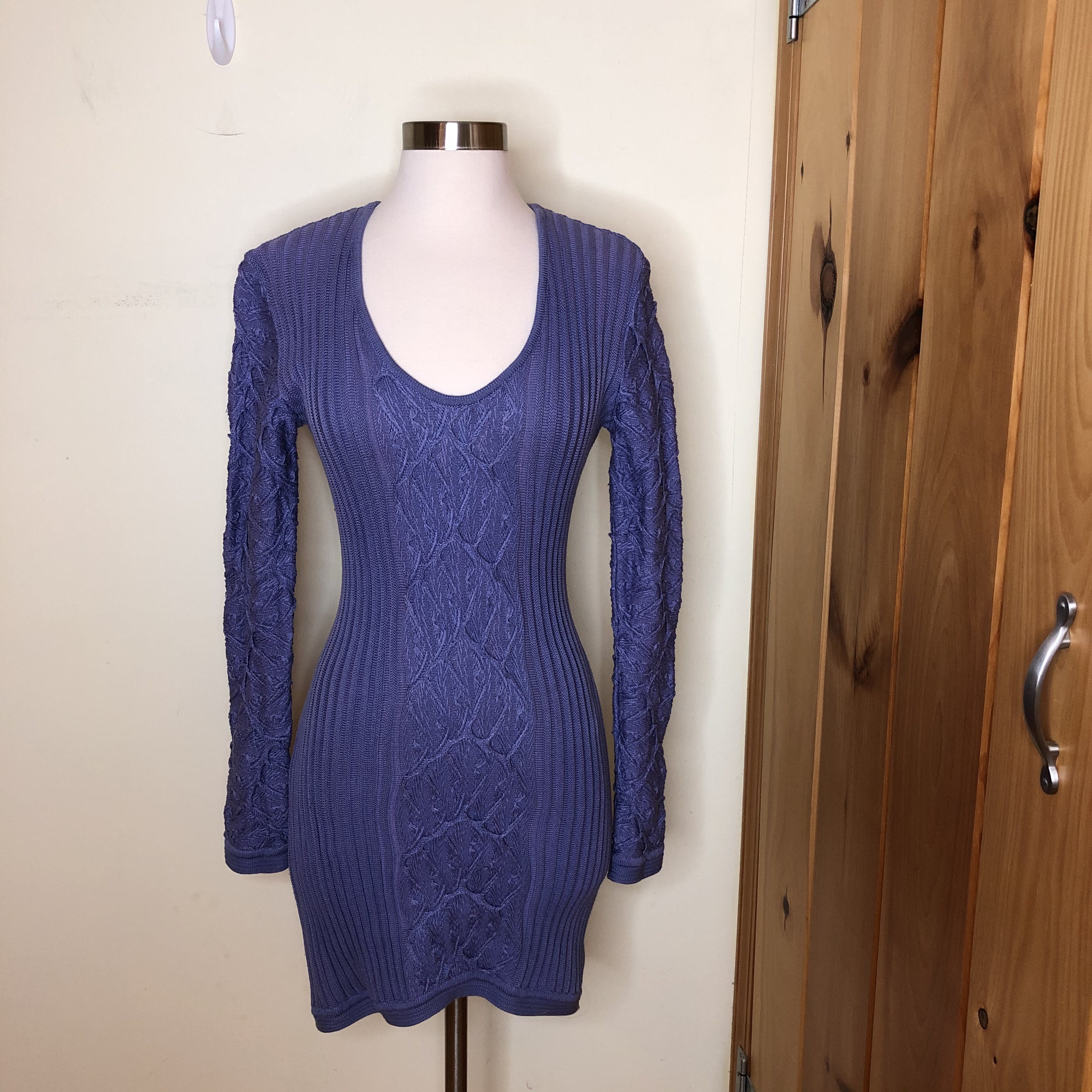 coogi sweater dress Vintage Purple Sweater Dress by Coogi