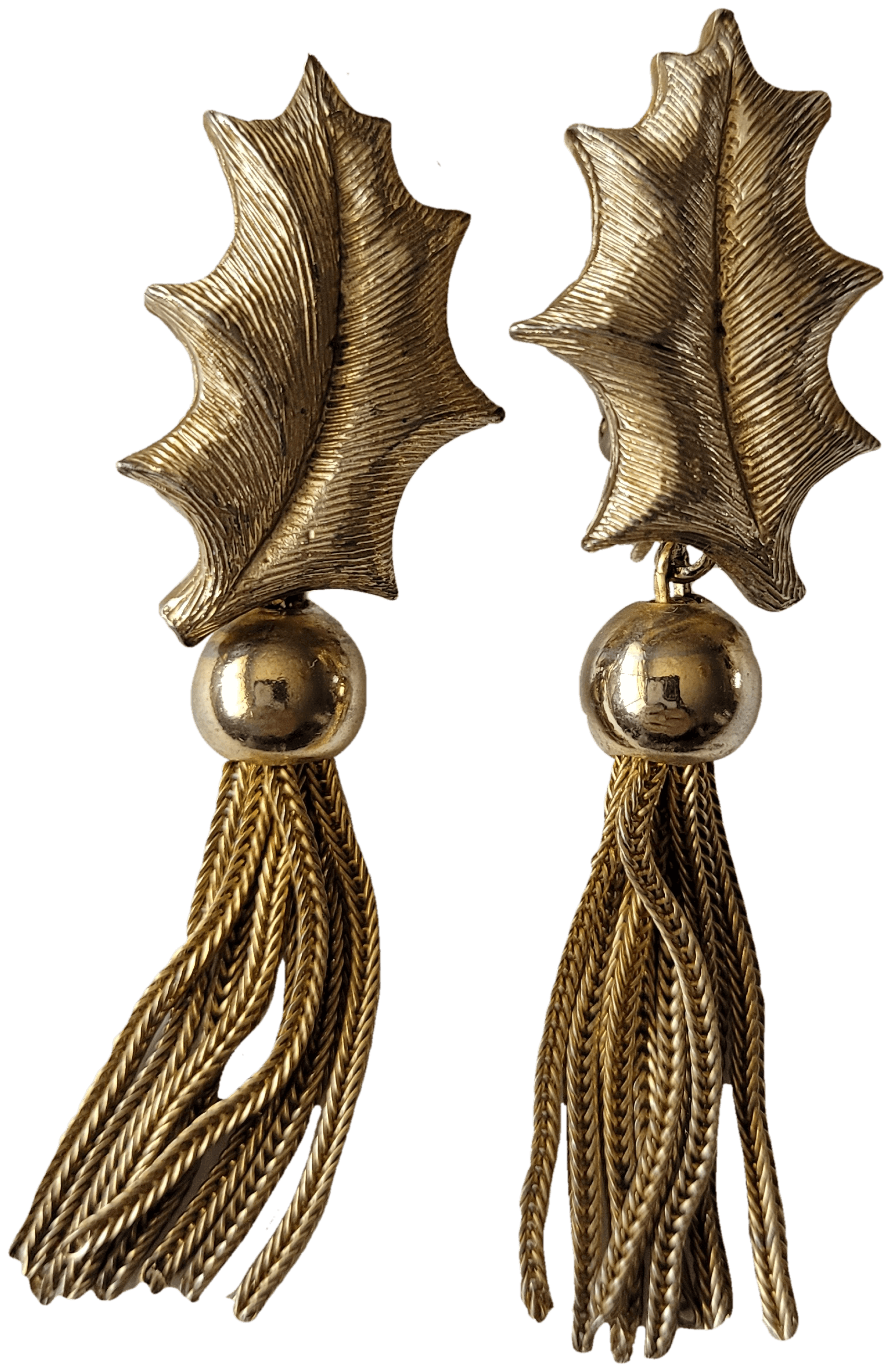 Antique Victorian 14k Gold Tassel Earrings