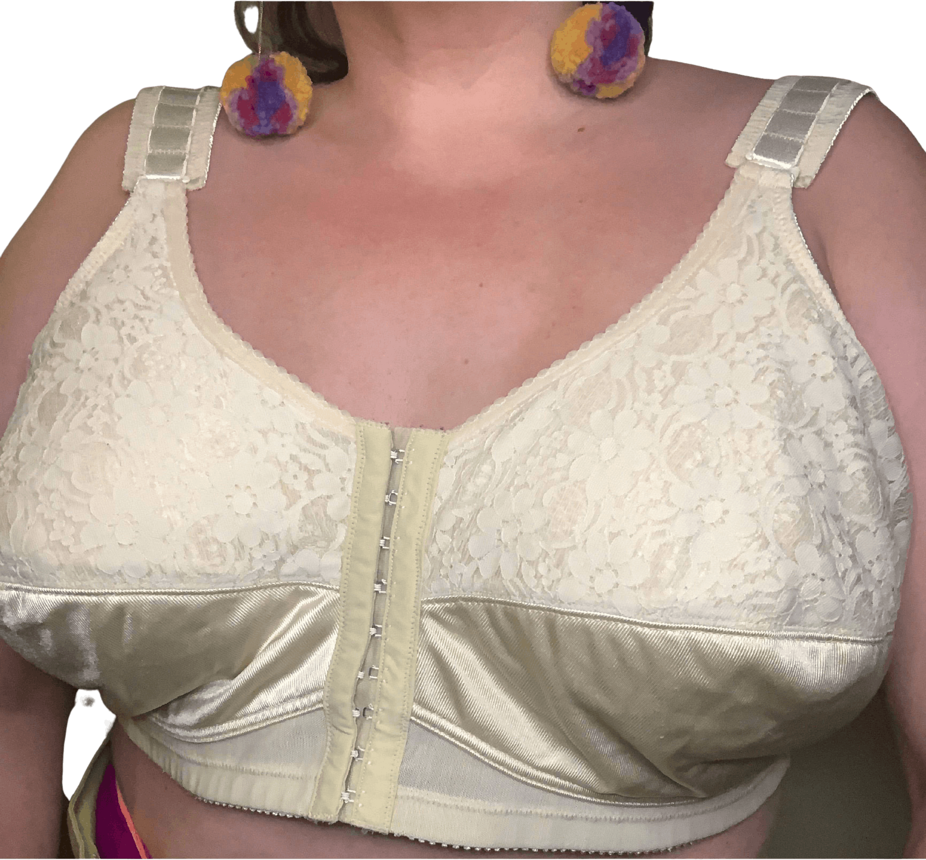 Vintage Long Line Bra 42-46 H and I Cups