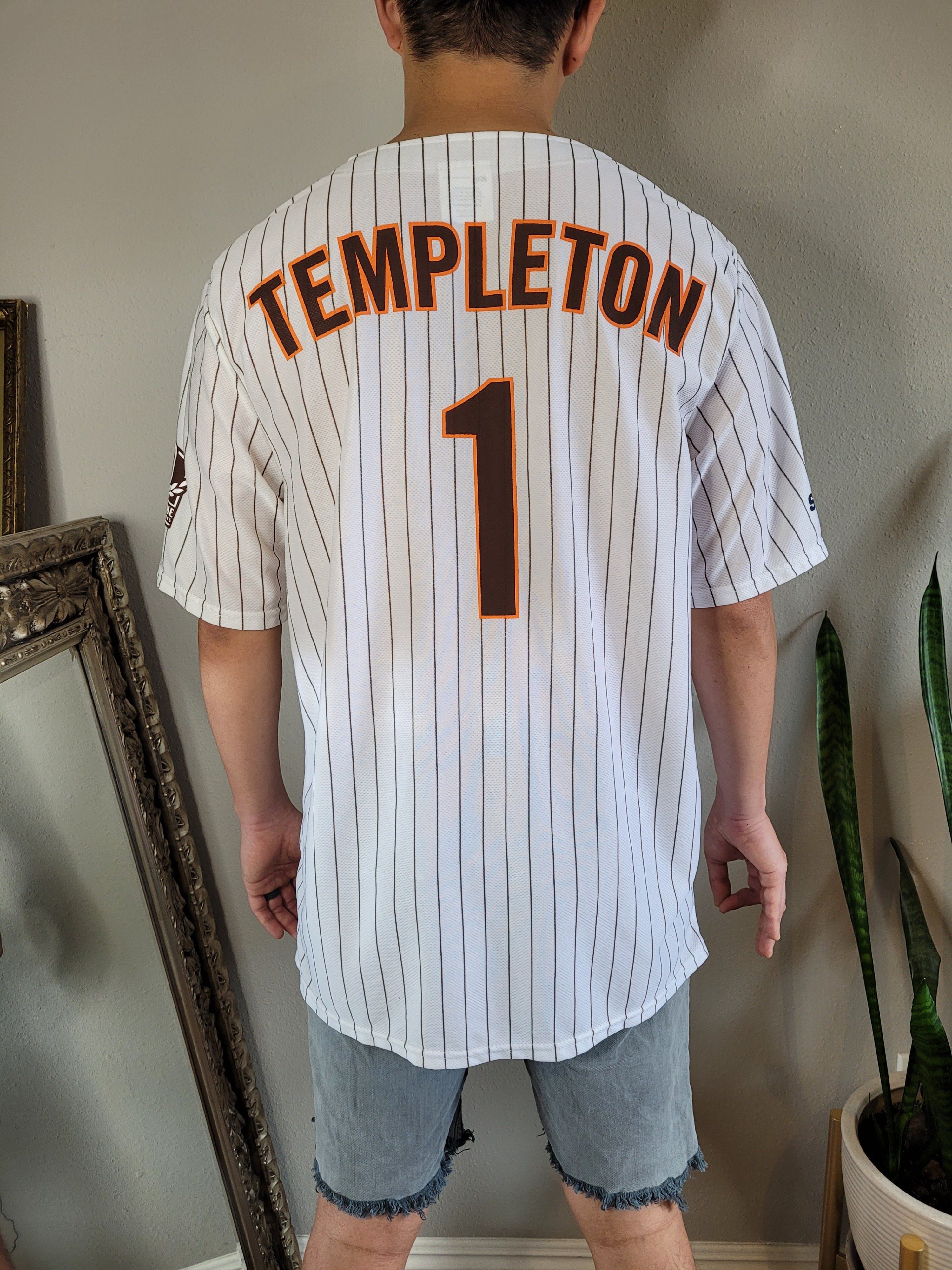 Vintage MLB White Padres Baseball Jersey for Garry Templeton #1 by Padres |  Shop THRILLING