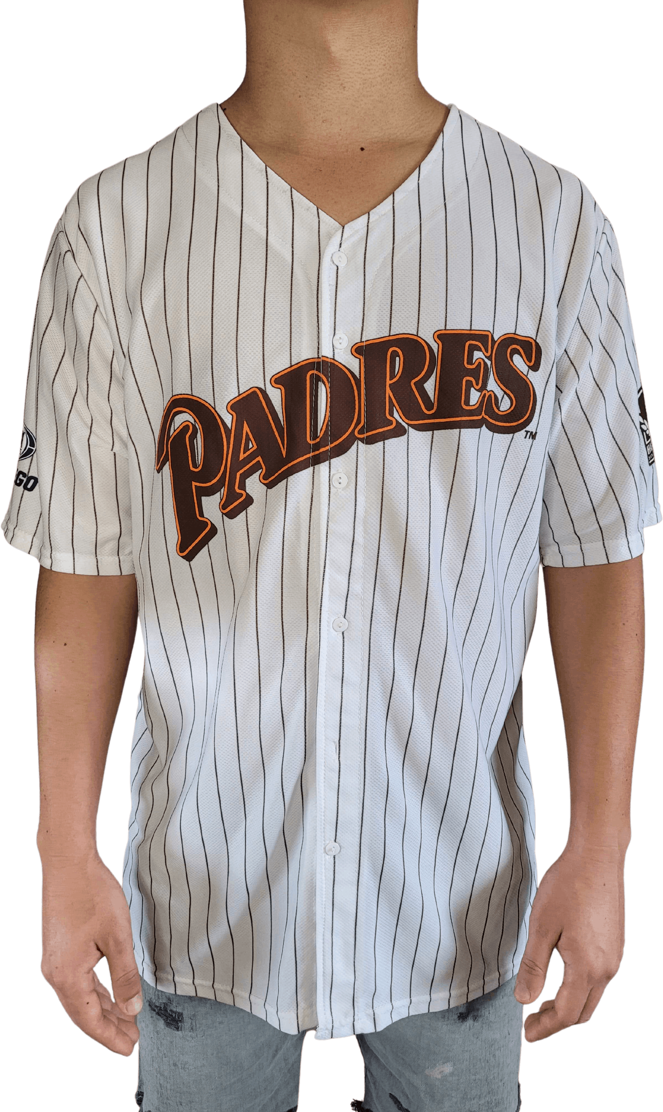 Padres Baseball Jersey 90s Retro Throwback Pinstripes for Sale in