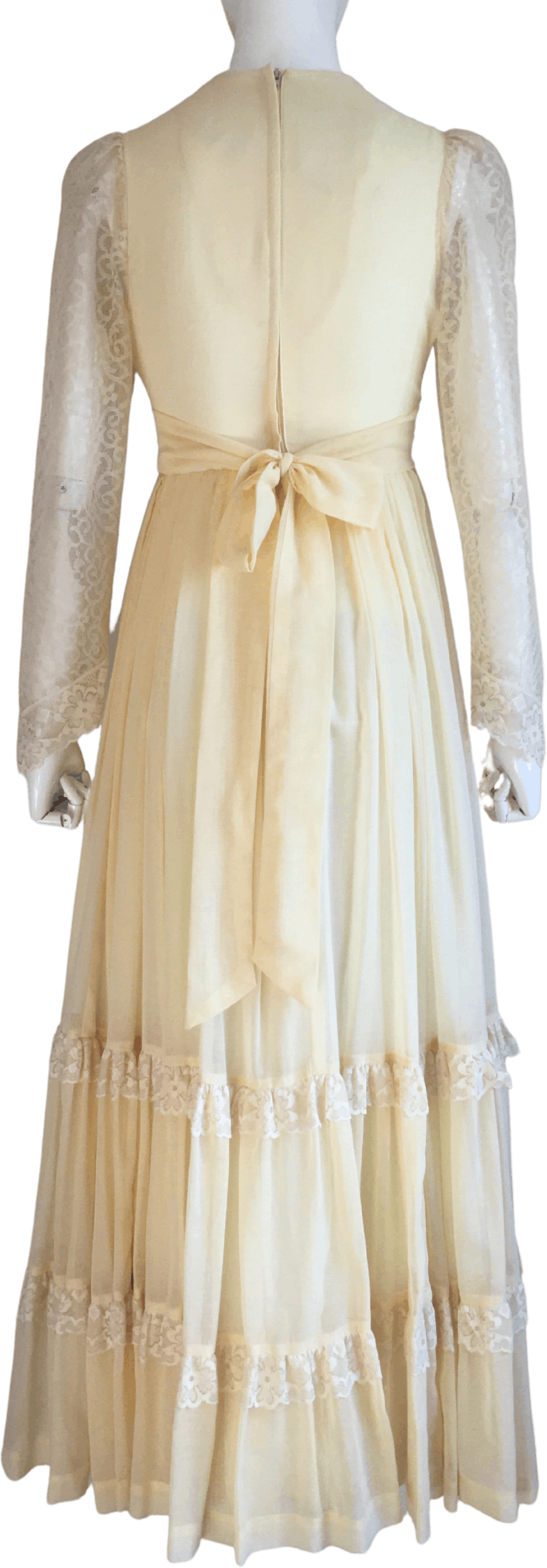 Vintage 70’s Yellow Lace Gunne Sax Prairie Dress by Gunne Sax | Shop ...