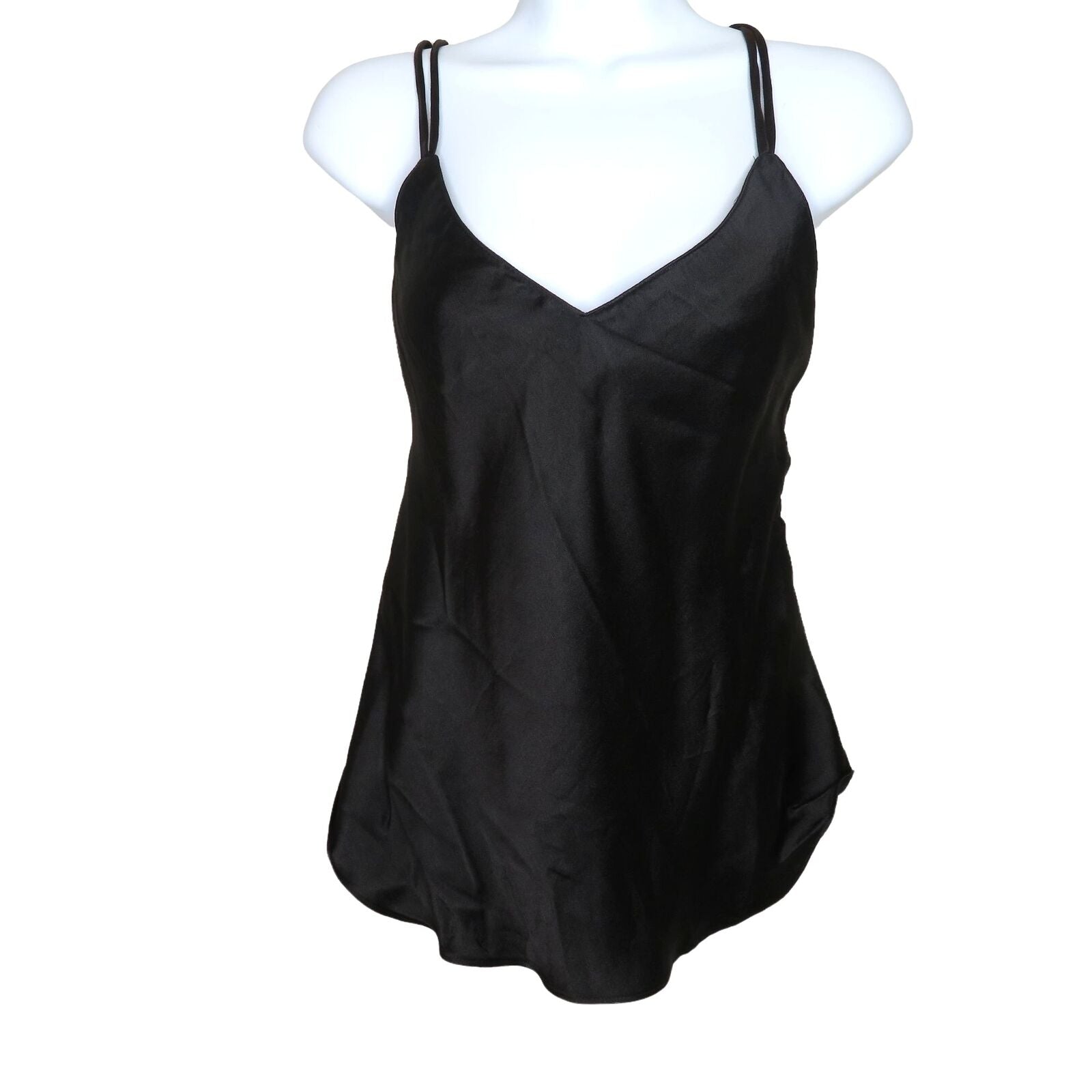 Vintage Bra Top Shell M Black Tank Top Usa Made by Fredericks of Holly ...