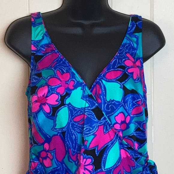 Vintage 70's/80's Bold Tropical One Piece Swimsuit by Maxine Of ...